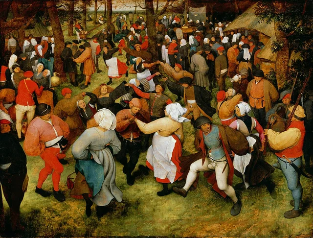 Pieter Bruegel the Elder's crowded Wedding Dance